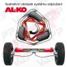 Náprava na přívěsný vozík AL-KO Compact UBR 700-5, 750 kg, 1150 mm, 100x4, kompakt. ložiska