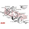 Buben brzdový AL-KO COMPACT 2051Aa (100x4, čep 34 mm) 650kg