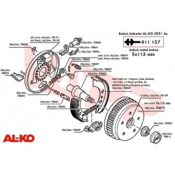 Buben brzdový AL-KO COMPACT 2051Aa (112x5, čep 34 mm) 650kg