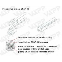 Kabeláž VAPP 10150 / 13-pól. zástrčka, s předními vývody SNAP-IN