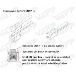 Kabeláž VAPP 6900 /13-pól. zástrčka, s předními vývody SNAP-IN