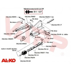 Tlumič nájezdové brzdy AL-KO 2,8VB 3500 kg (do 10 / 2011)