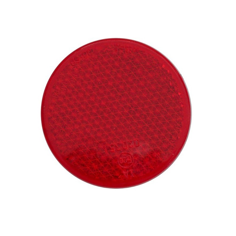 Odrazka červená kulatá Wital pr. 62,5 mm se šroubkem