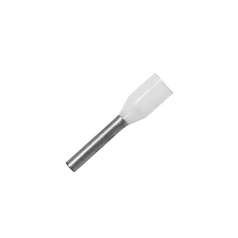 Konektor - dutinka DI 0,75-8 s plastovým límcem bílá