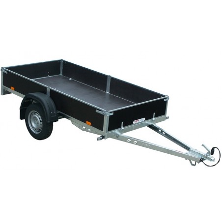 Sklopný přívěsný vozík PV1 nebrzděný, 2530x1280 mm, 750 kg