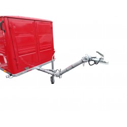 Nebrzděný přívěsný vozík pro hasiče, 750 kg, - přestavba skříně PS12 na nový podvozek