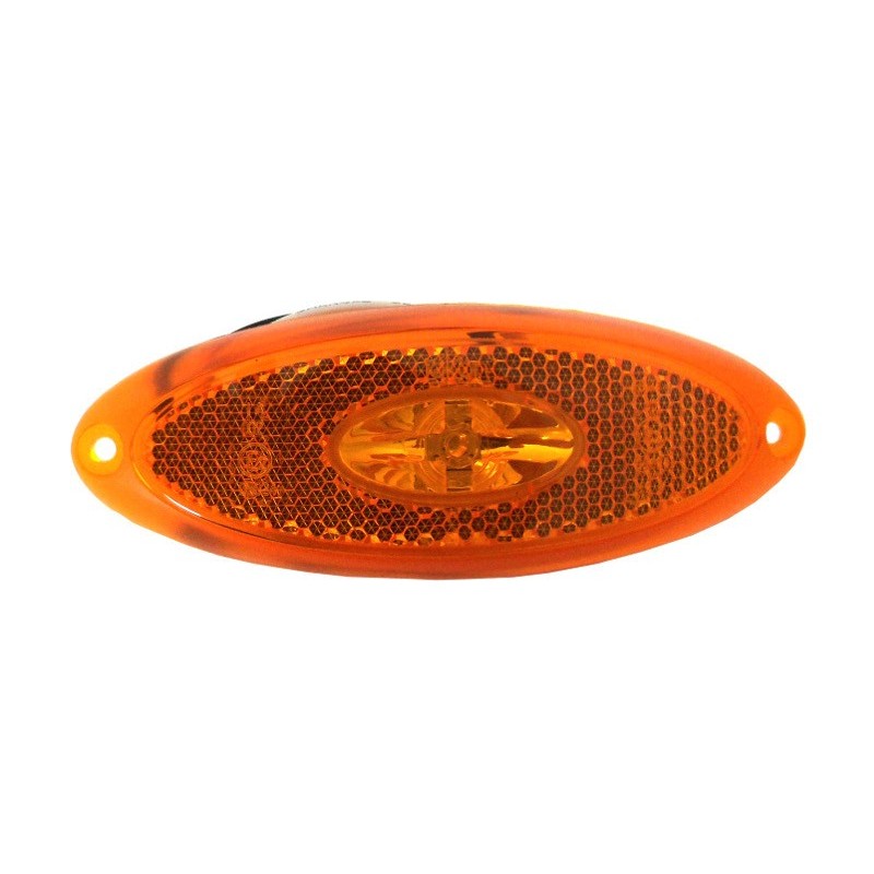 Svítilna boční obrysová LED Jokon SMLR 2010, 12V, s odrazkou (oranžové tělo)