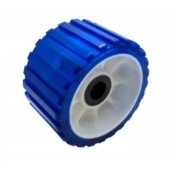 Rolna boční 5'' modrá PVC, pr. 128 mm, d22 mm, l75 mm