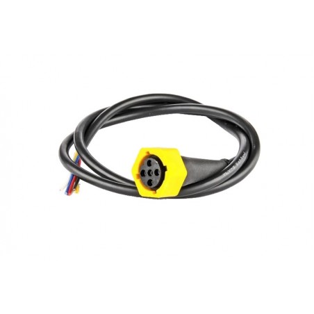 Zástrčka - bajonet 5-pólový Fristom (žlutý) s kabelem 1m