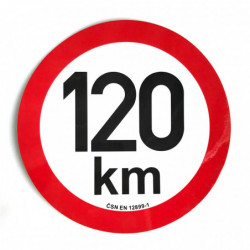 Omezení rychlosti 120 km...