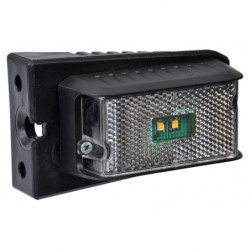 Svítilna přední obrysová LED Dobplast DPT15, 12-24V, s odrazkou, na držáku, QS150