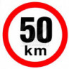 Rychlost 50 km/h - samolepka