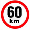 Rychlost 60 km/h - samolepka
