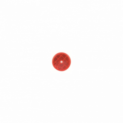 Odrazka červená 60 mm s dírou na šroub