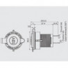 CL zásuvka do panelu voděodolná max 20A 12/24V