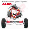 Náprava AL-KO Plus B 1800-9 (1800 kg) a: 900 mm, c:1400 mm, 2361, 112x5