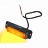 Výstražná záblesková svítilna VISIONPRO, 4x LED, oranžová, plochá