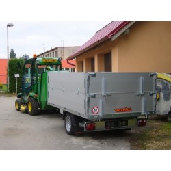 Vezeko sklopný přívěsný vozík KA 1300R brzděný, 1300 kg - Svetvoziku.cz