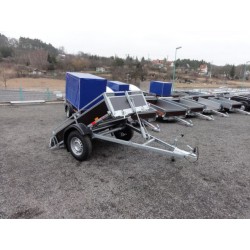 Sklopný přívěsný vozík Dung B 08.2 nebrzděný, 750 kg